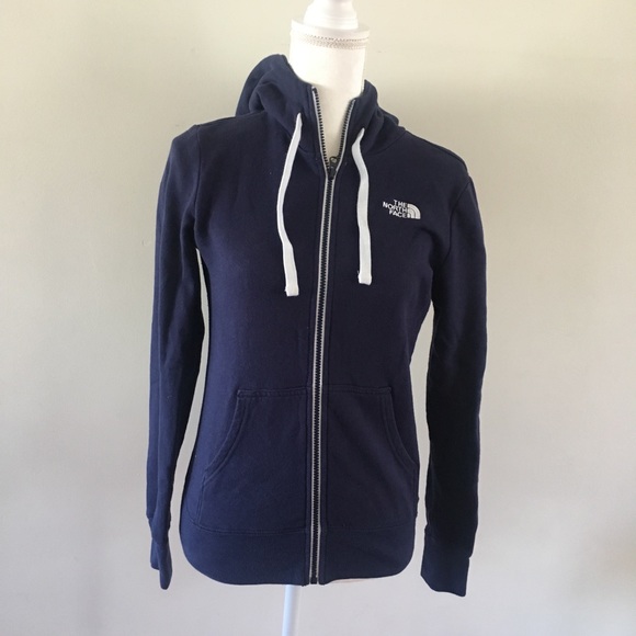 The North Face Tops - The North Face Navy Blue Zip Up Hoodie